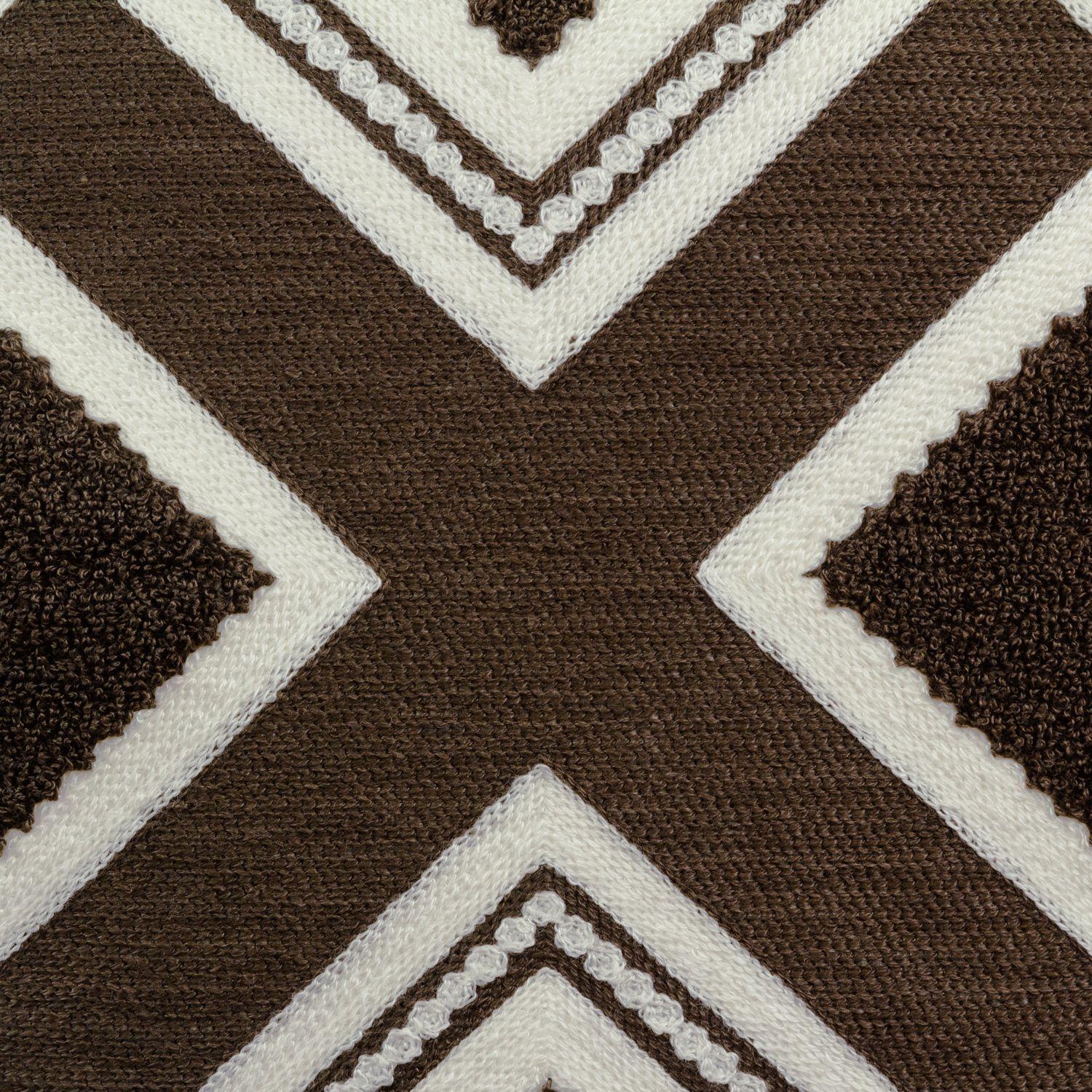 Cojin Mas Funda Decorativa Textura Cafè y Perla 45x45 Cm-1