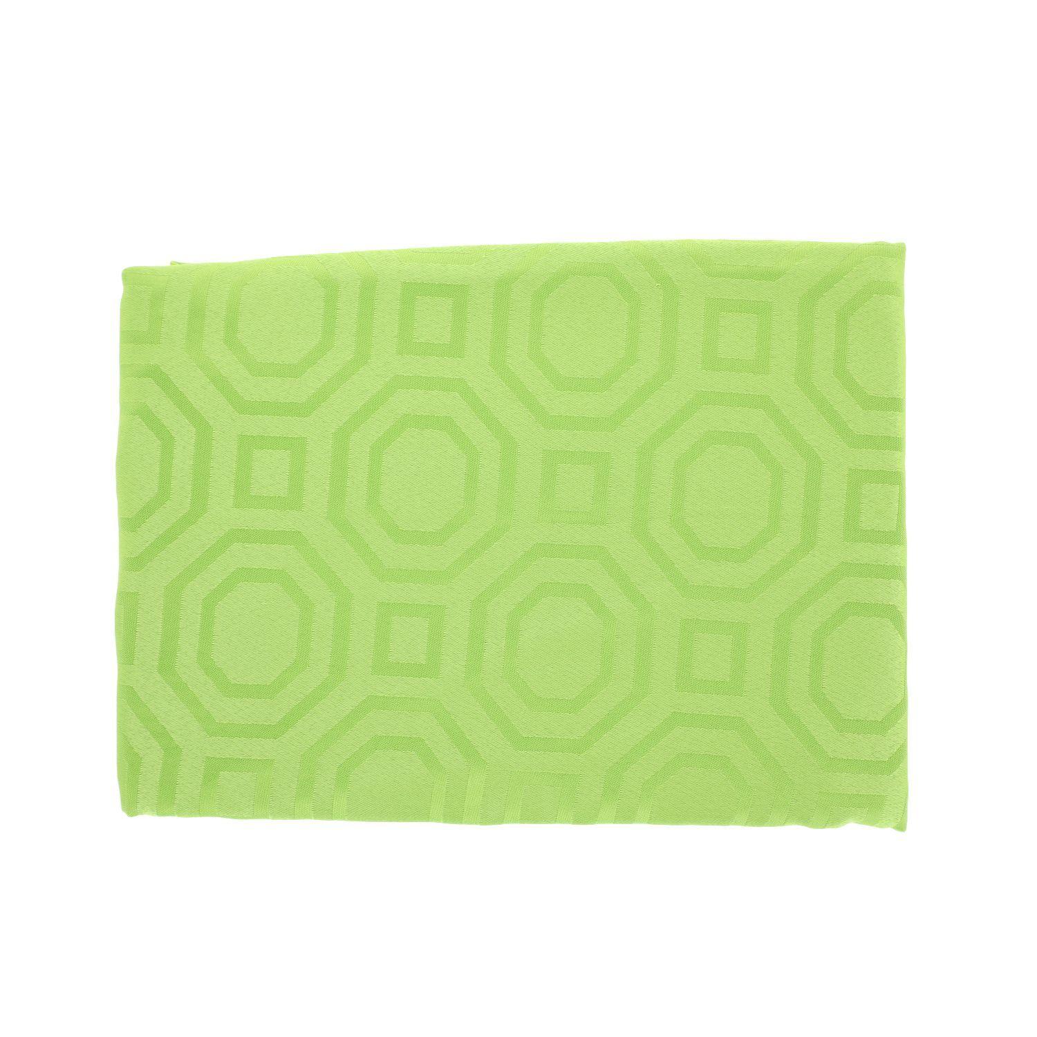 Mantel Cuadrado Geometrico Verde Claro 150x150 cm-2