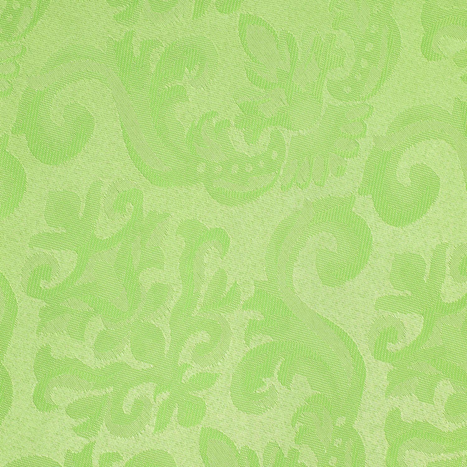Mantel  Redondo Flor De Lis Verde Claro-1