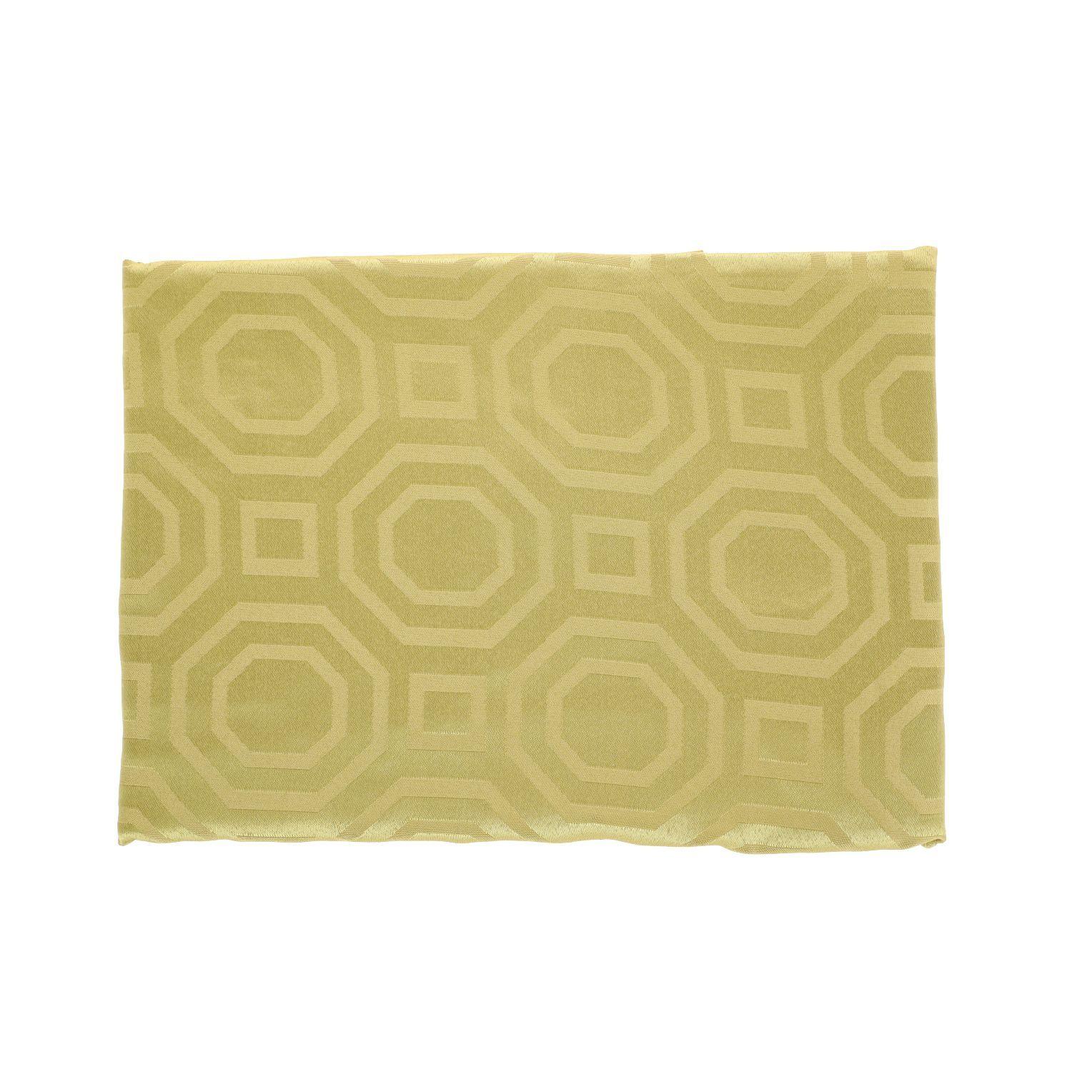 Mantel Cuadrado Geometrico Verde Oscuro 150x150 cm-2