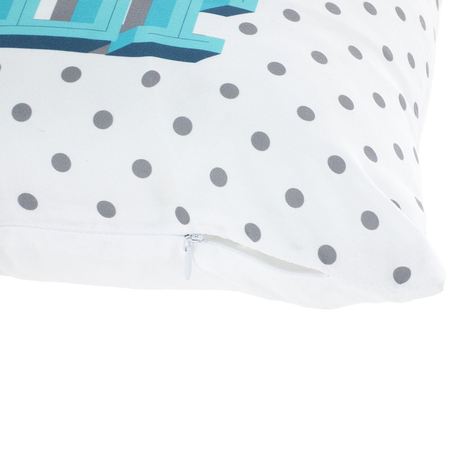 Cojin Mas Funda Decorativa Just Be Fondo Blanco 45x45 cm-2