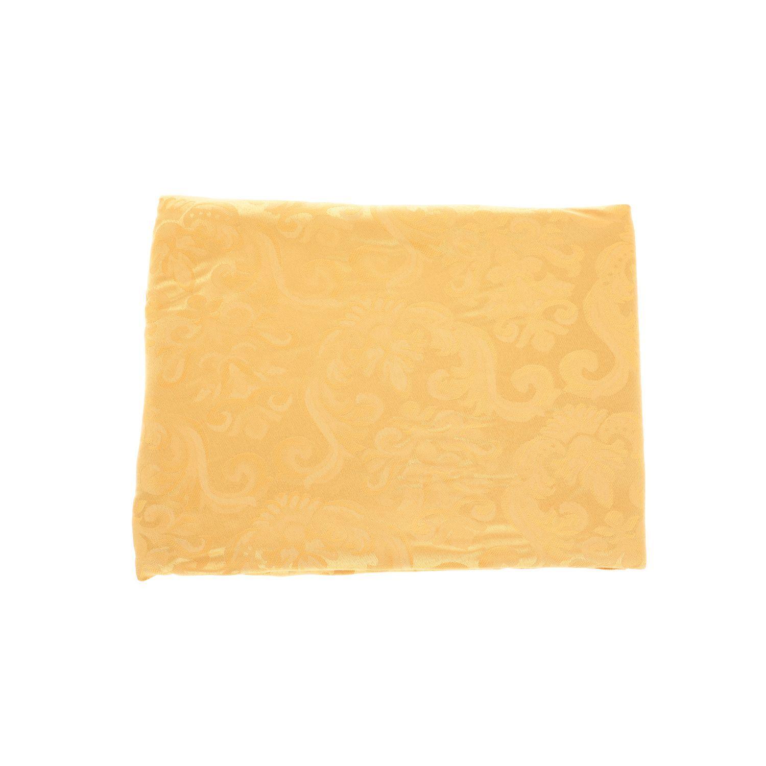Mantel Cuadrado Flor De Lis Amarillo 150x150 cm-2
