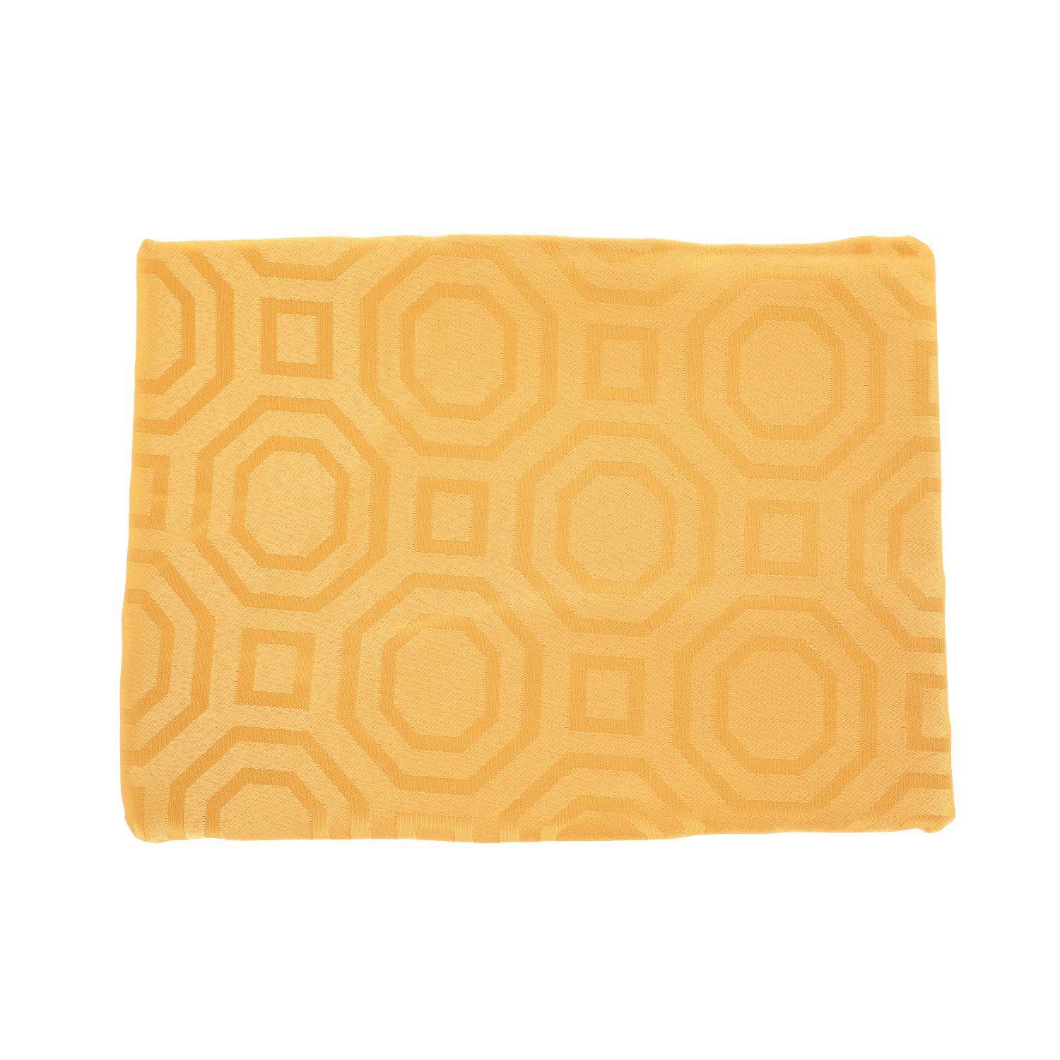 Mantel Cuadrado Geometrico Amarillo 150x150 cm-2