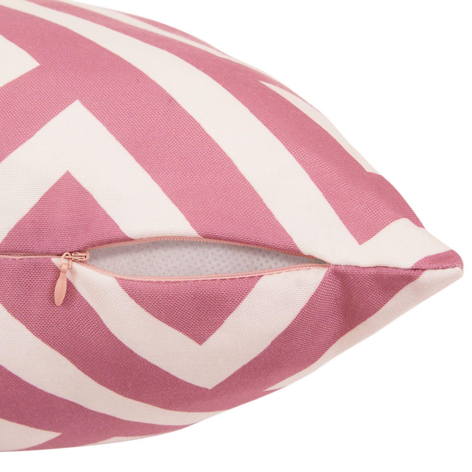 Cojin  Mas Funda Decorativa Geometrico Palo De Rosa 45x45 Cm-2