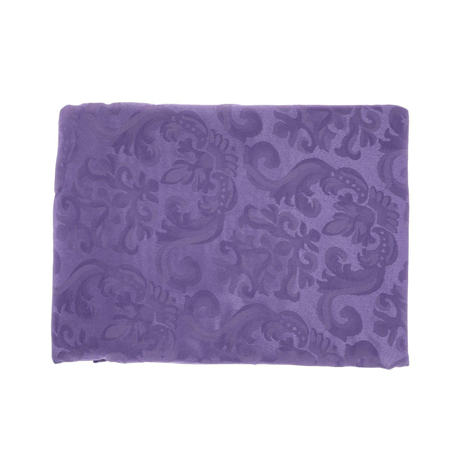 Mantel Cuadrado Flor De Lis Morado 150x150 cm-2
