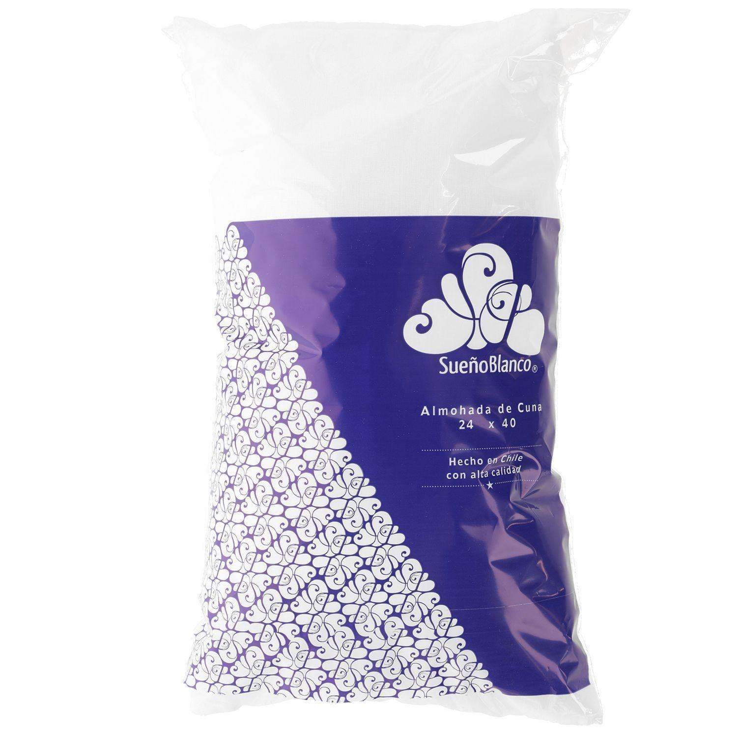 Almohada Cuna Para Bebe Blanco 24x40 cm-0