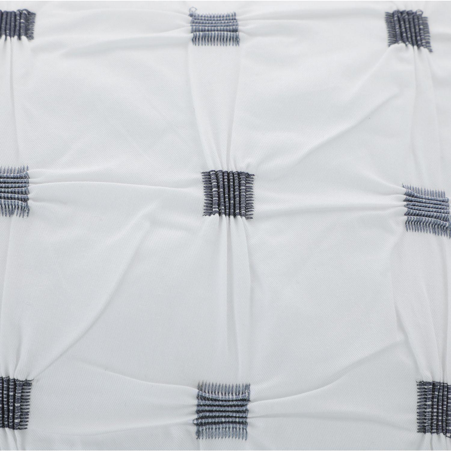 Cojin Mas Funda Decorativa Capitone blanco 30x50 cm-2