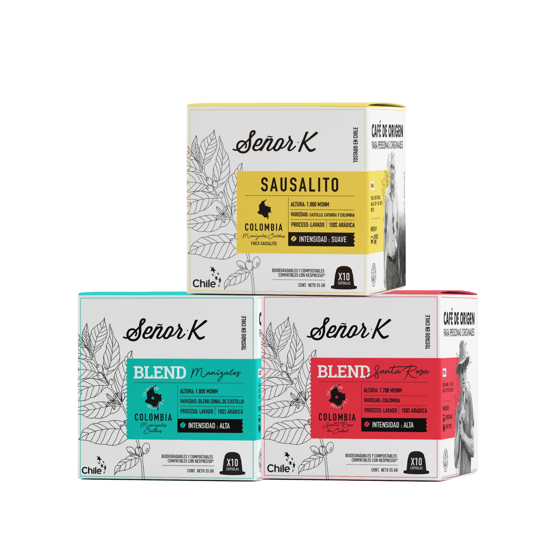 Pack 30 Cápsulas Café Espresso Colombia Café Señor K-1