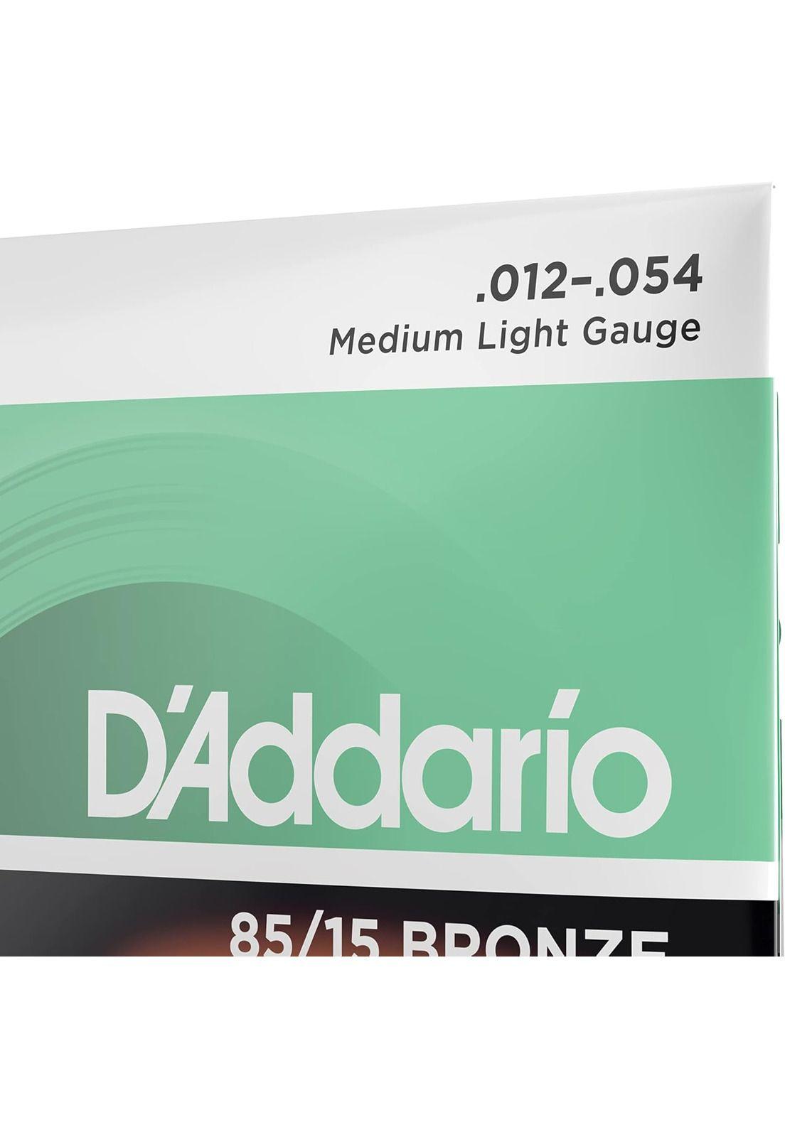 Set de cuerdas Acústica Metálica D'addario EZ920 Med 12-54-3