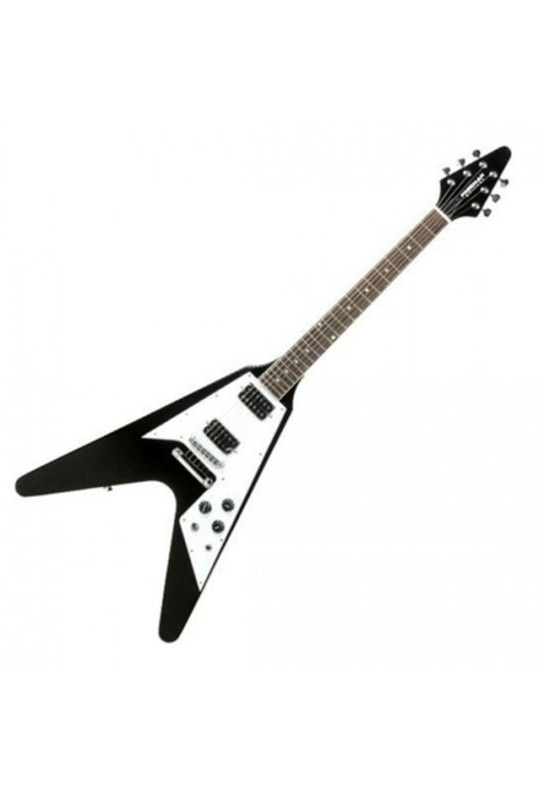 Guitarra eléctrica Flying V Freeman FRFV300 negra-0