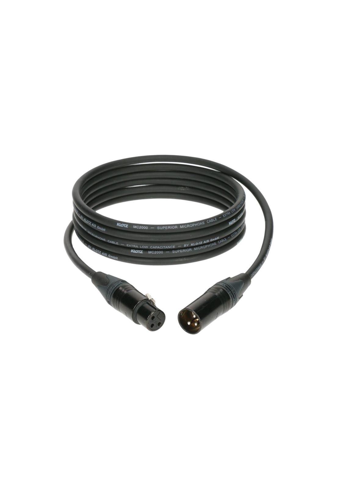 Cable microfono Klotz XLR M2FM1-1000 10 mts negro-3