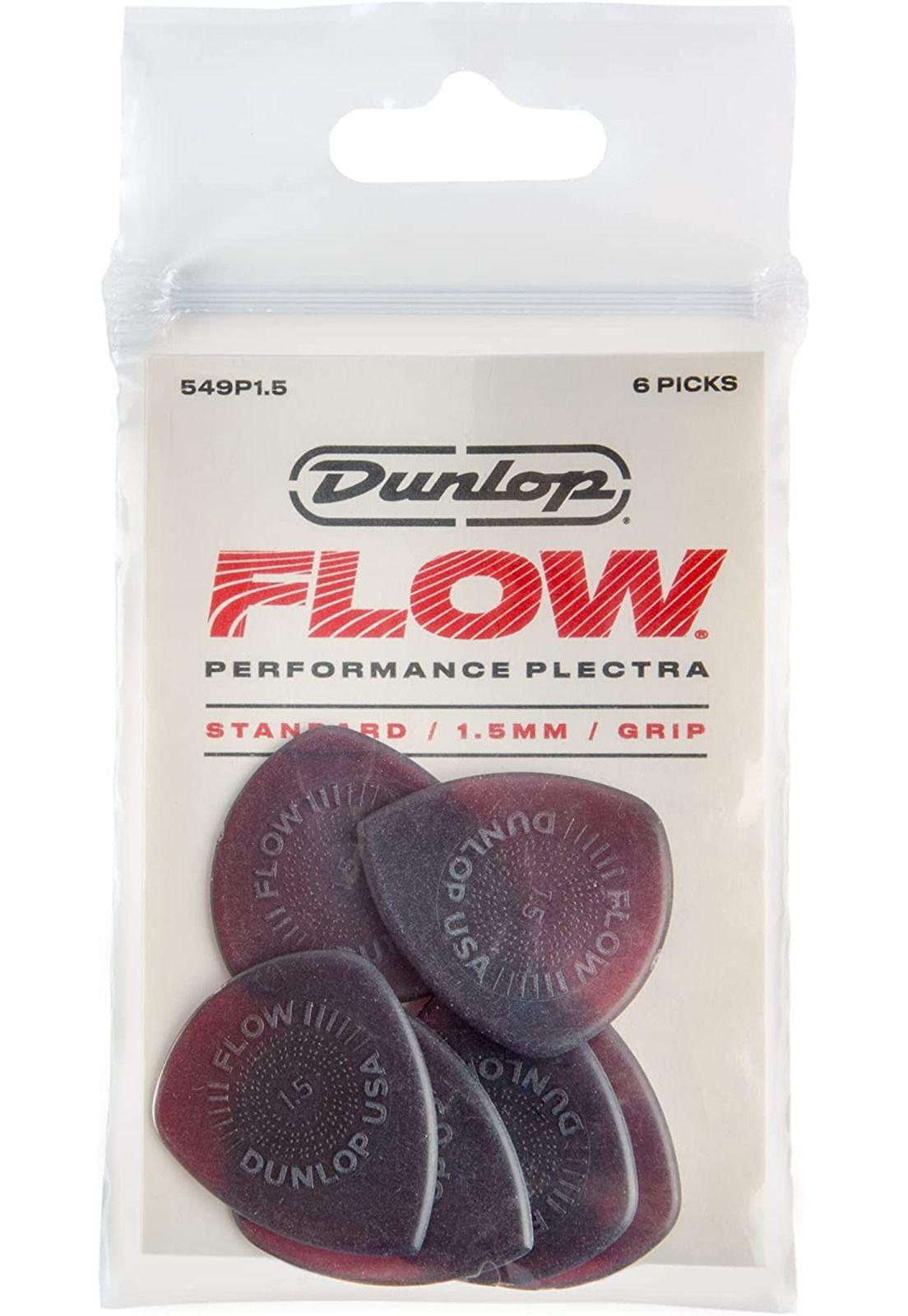 Pack uñetas Dunlop FLOW STANDARD GRIP 1.5MM-2