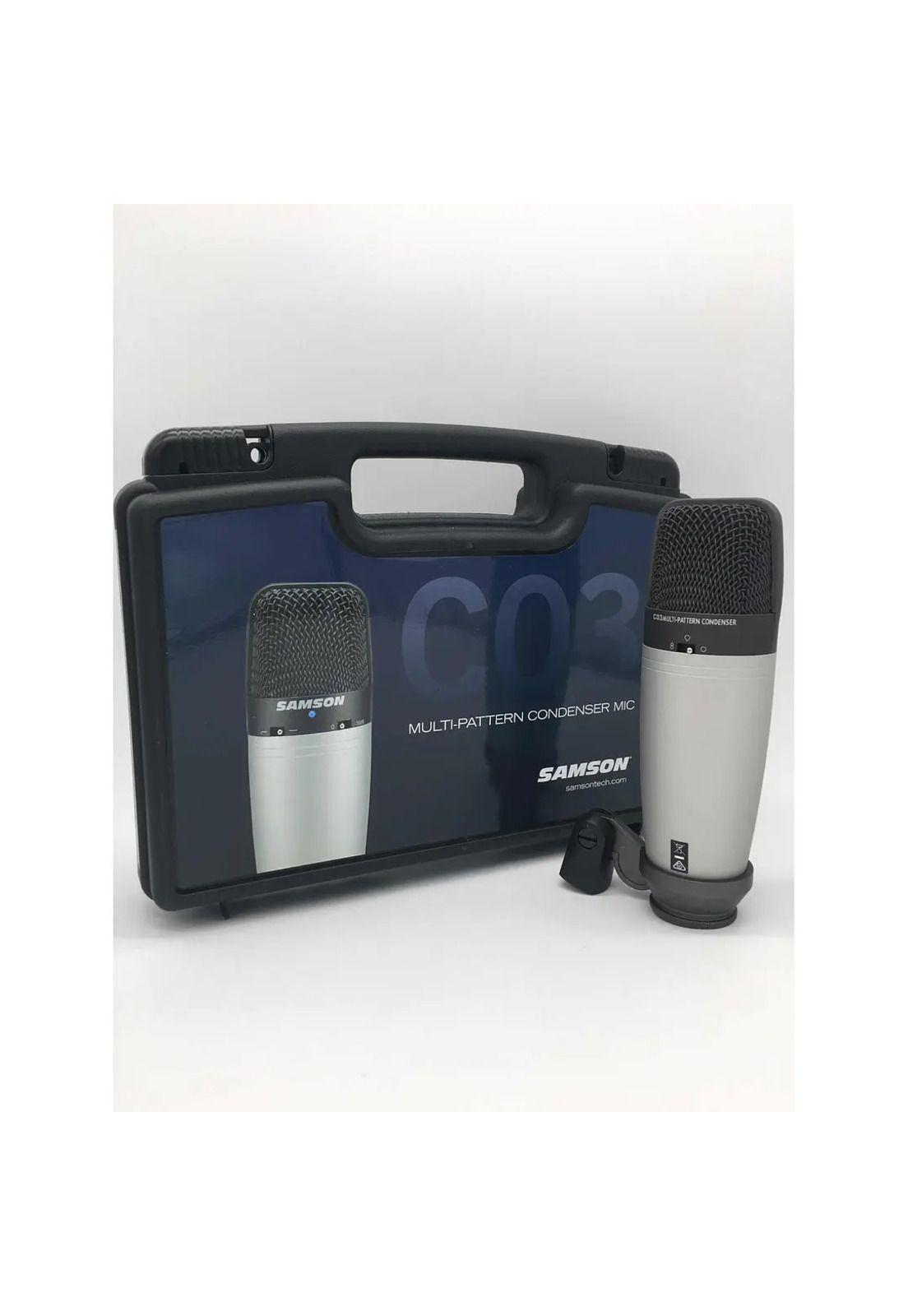 Micrófono condensador de estudio Samson C03 multipatrón-2