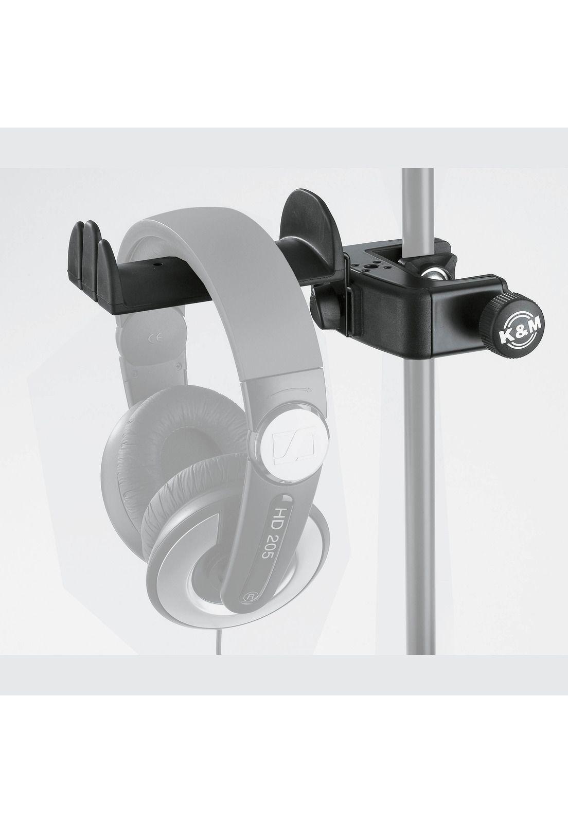 Soporte para auriculares con abrazadera de mesa K&M 16085-2