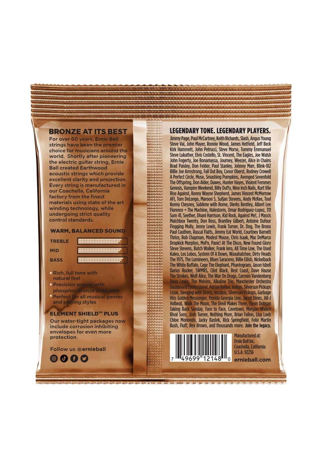 Cuerdas acústicas Ernie Ball Phosphor Bronze 11-52 P02148-1