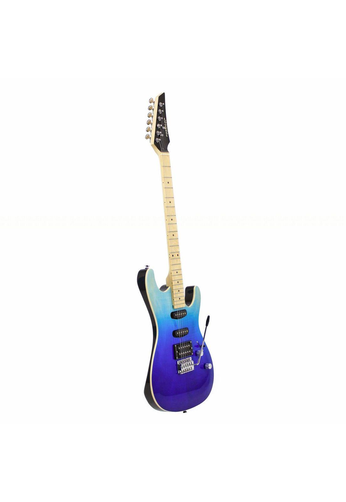 Guitarra eléctrica Freeman SRG-180 FMT FSB Azul 24 Trastes-2