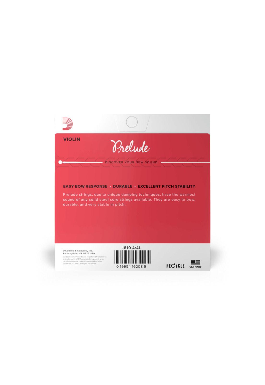 Set de Cuerdas de Violín Daddario J810 4/4L Light Tension-1
