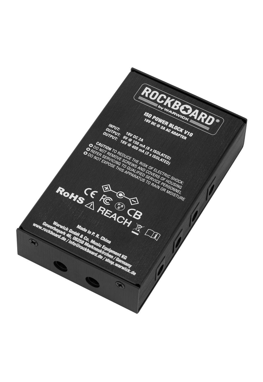 Fuente alimentación pedales RockBoard ISO power Block V10-2