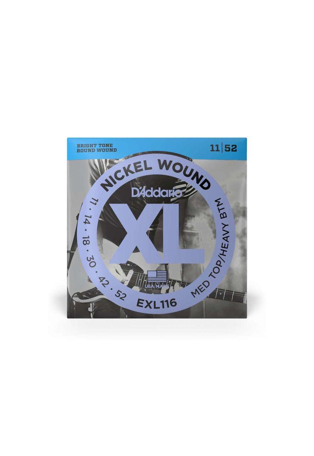 Cuerdas para guitarra eléctrica Daddario 11-52 EXL116-0