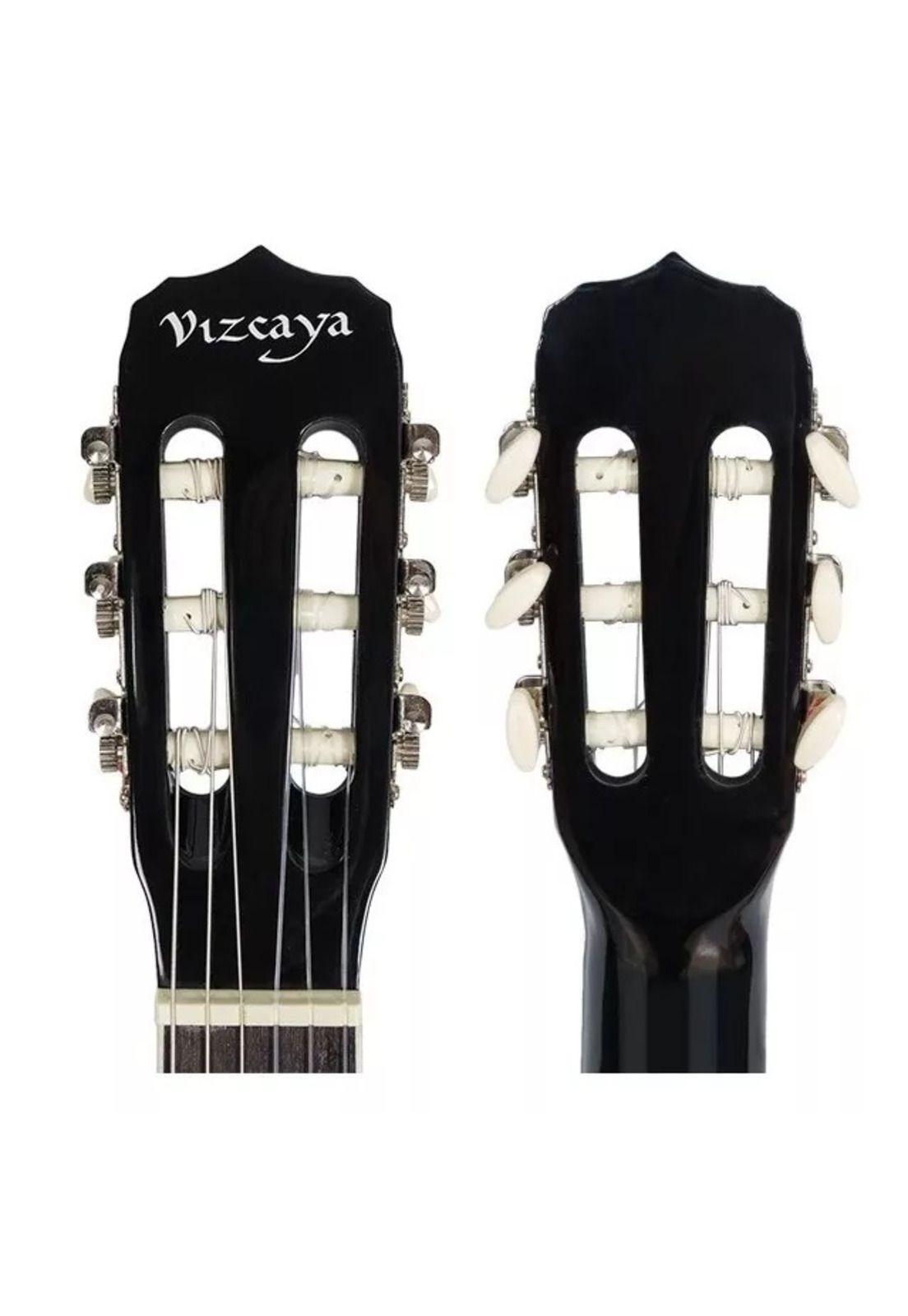 Guitarra acústica Vizcaya ARCG44 Cuerdas de nylon negra-2