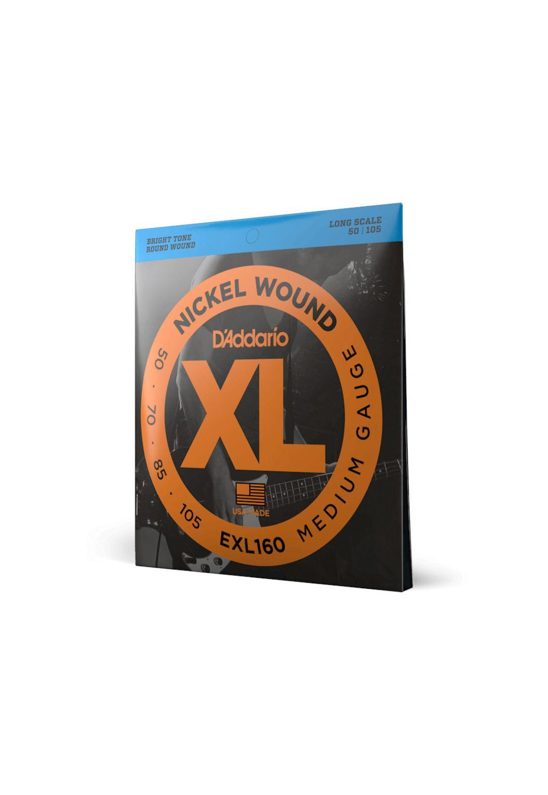 Set de cuerdas para Bajo D'addario EXL160 50-105 Long Scale-2