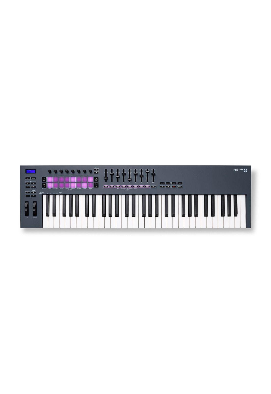 Controlador Midi Novation FLkey 49 Teclas 16 Pads 9 Faders-2