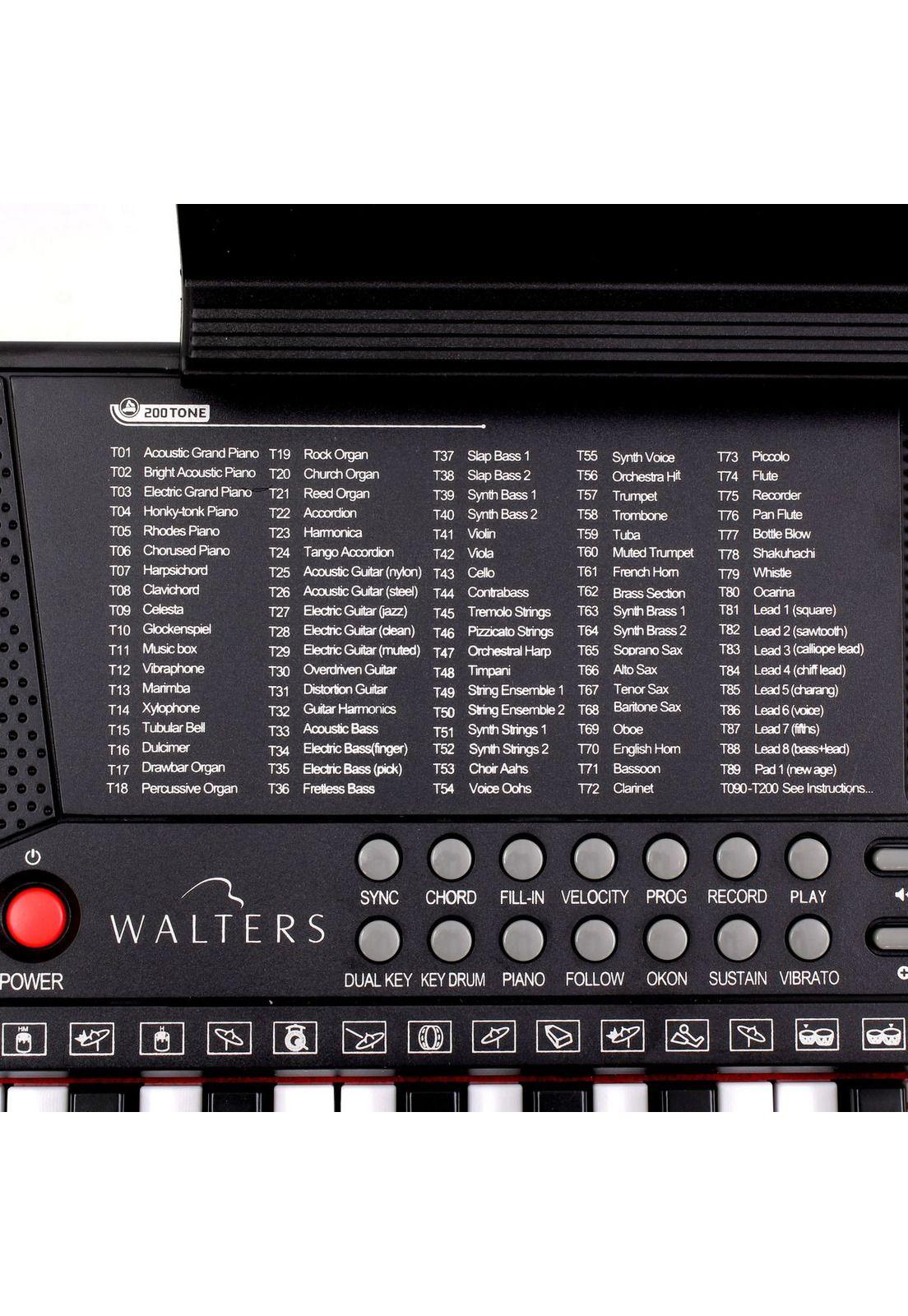 Teclado personal multifunción 61 teclas Walters BD-683D-4