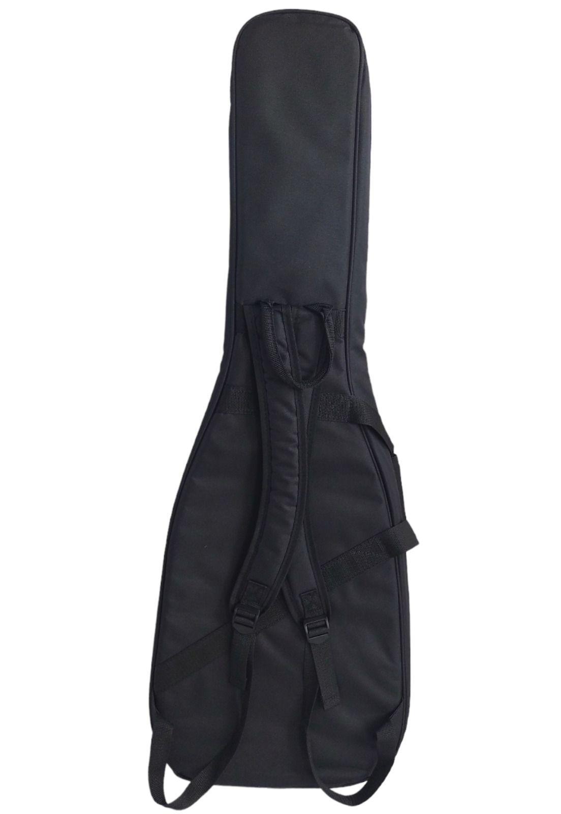Funda Semirigida Acolchada para Guitarra Eléctrica Negra-2