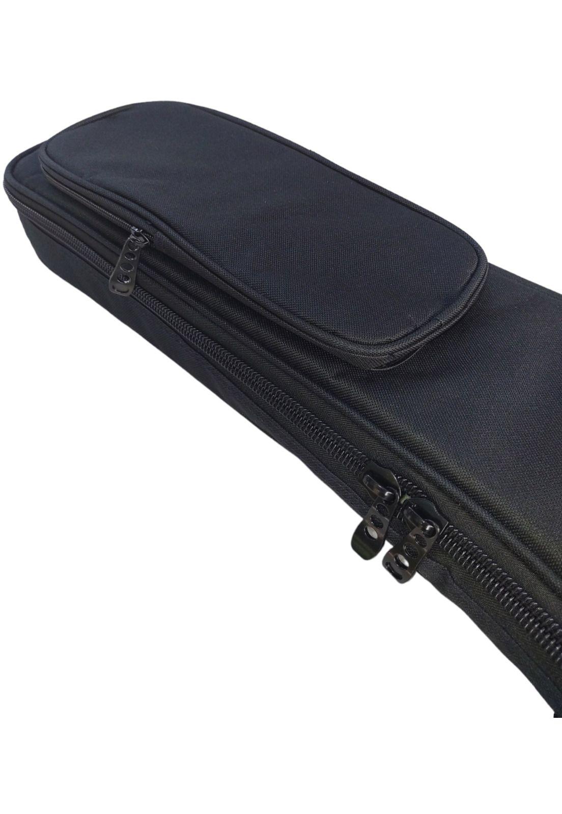 Funda Semirigida Acolchada para Guitarra Eléctrica Negra-7