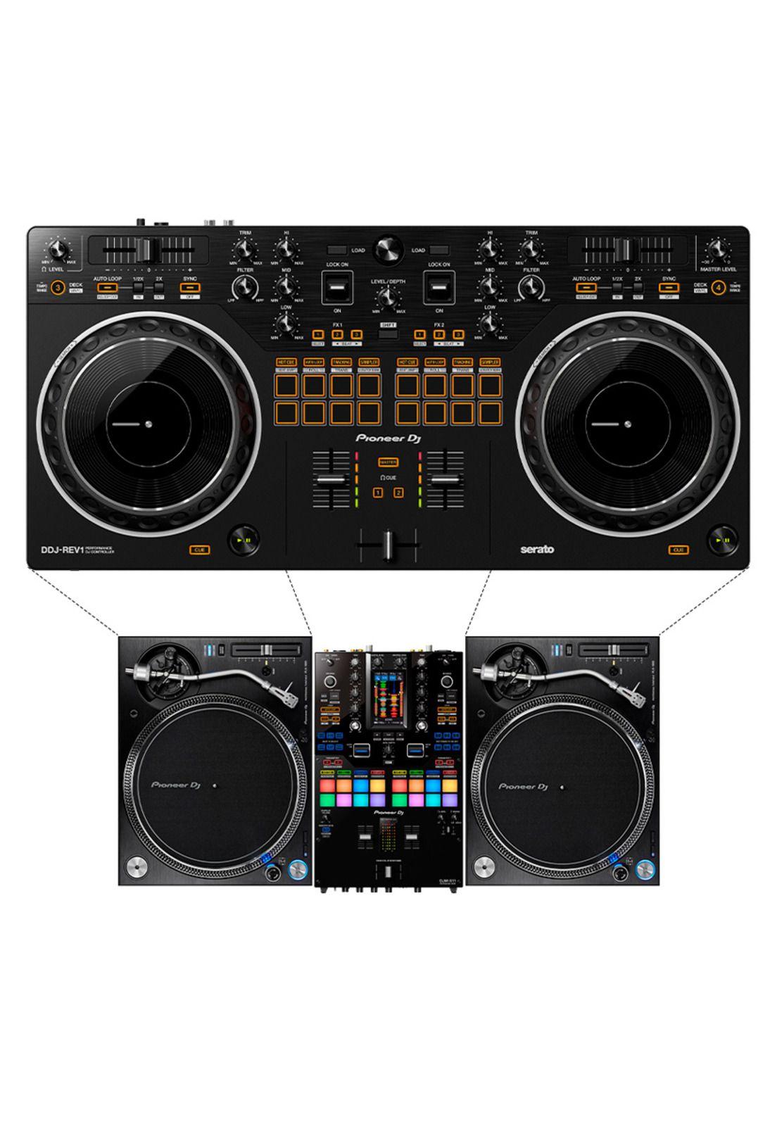 Controlador DJ Pioneer DJ DDJ-REV1 - Black - Serato-5