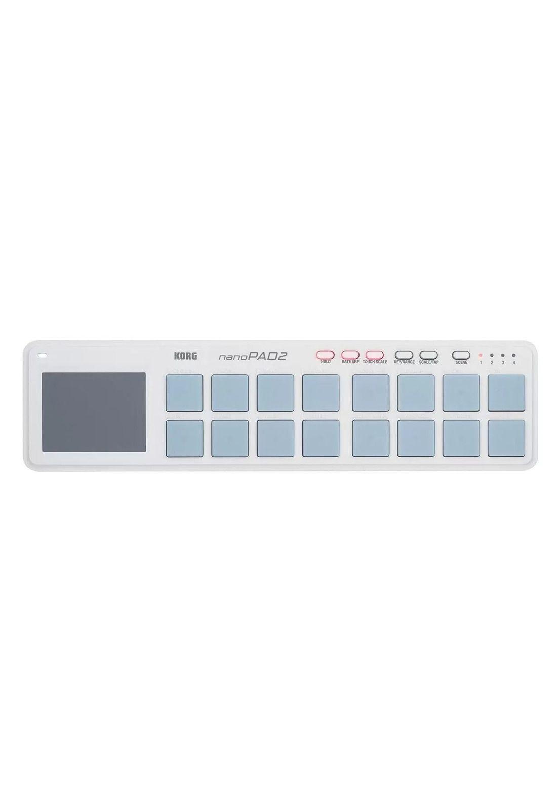 Controlador MIDI Korg NANOPAD2 color blanco-0