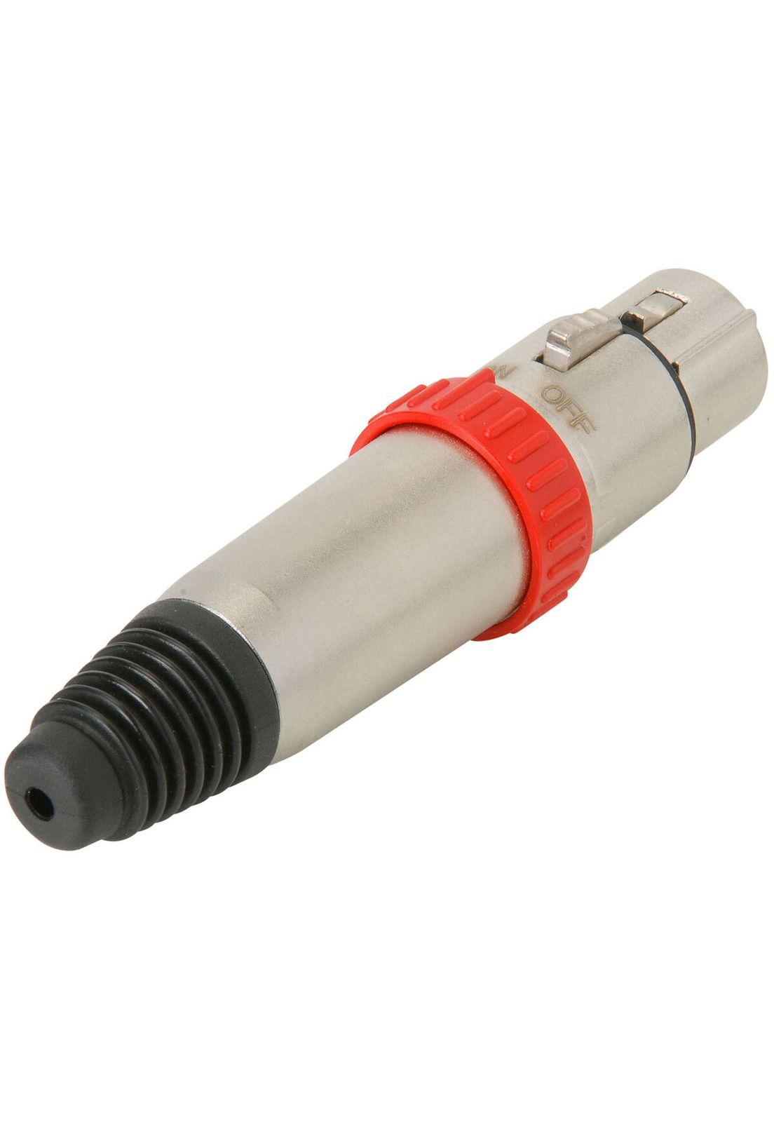 Conector hembra de 3 polos XLR c/switch Neutrik NC3FXS-1