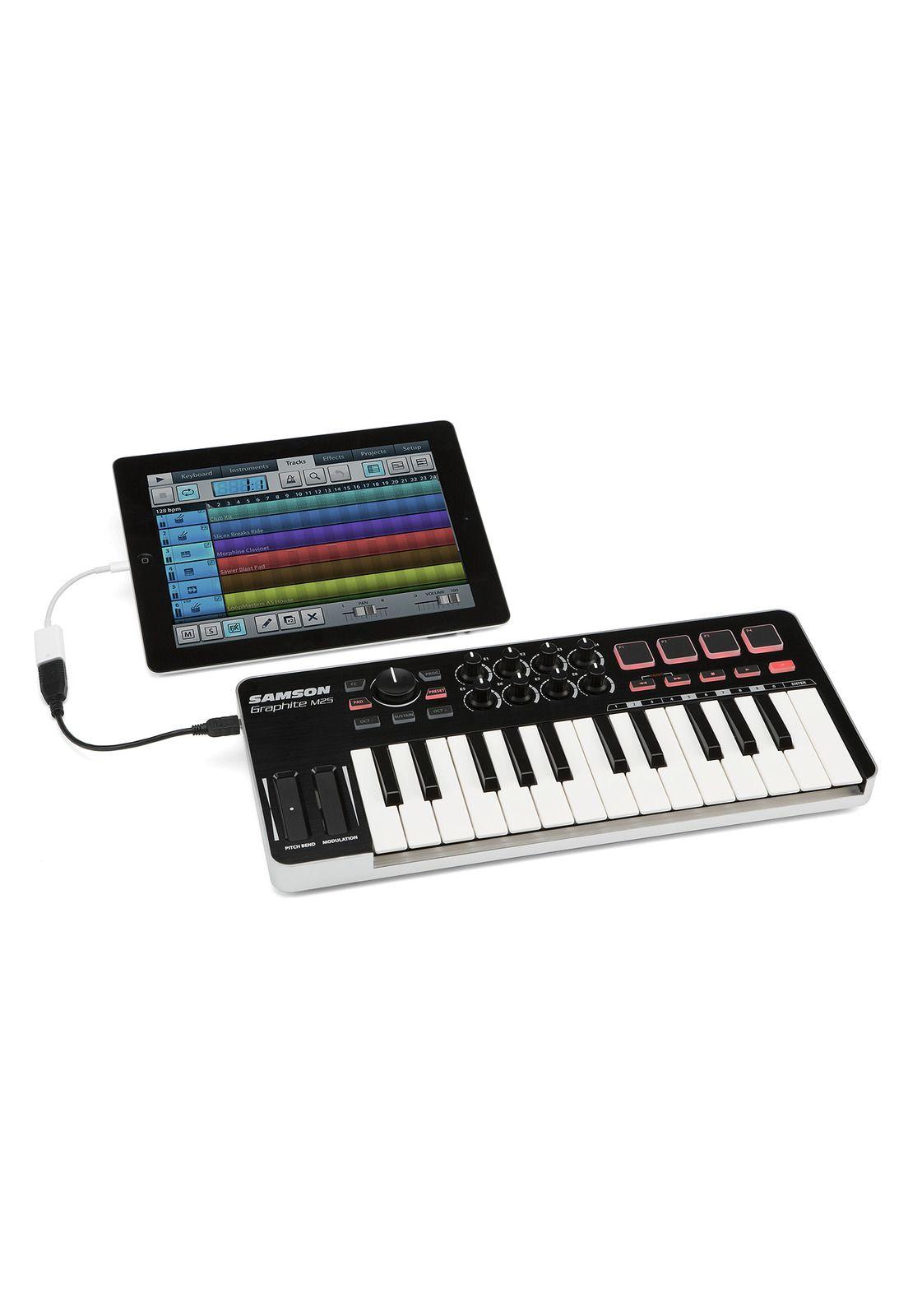 Teclado controlador Samson GRAPHITE M25 negro-2