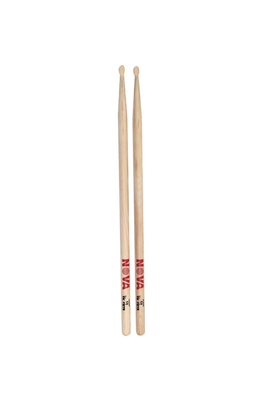 Baquetas Vic Firth Nova N5A 5A punta de madera-2