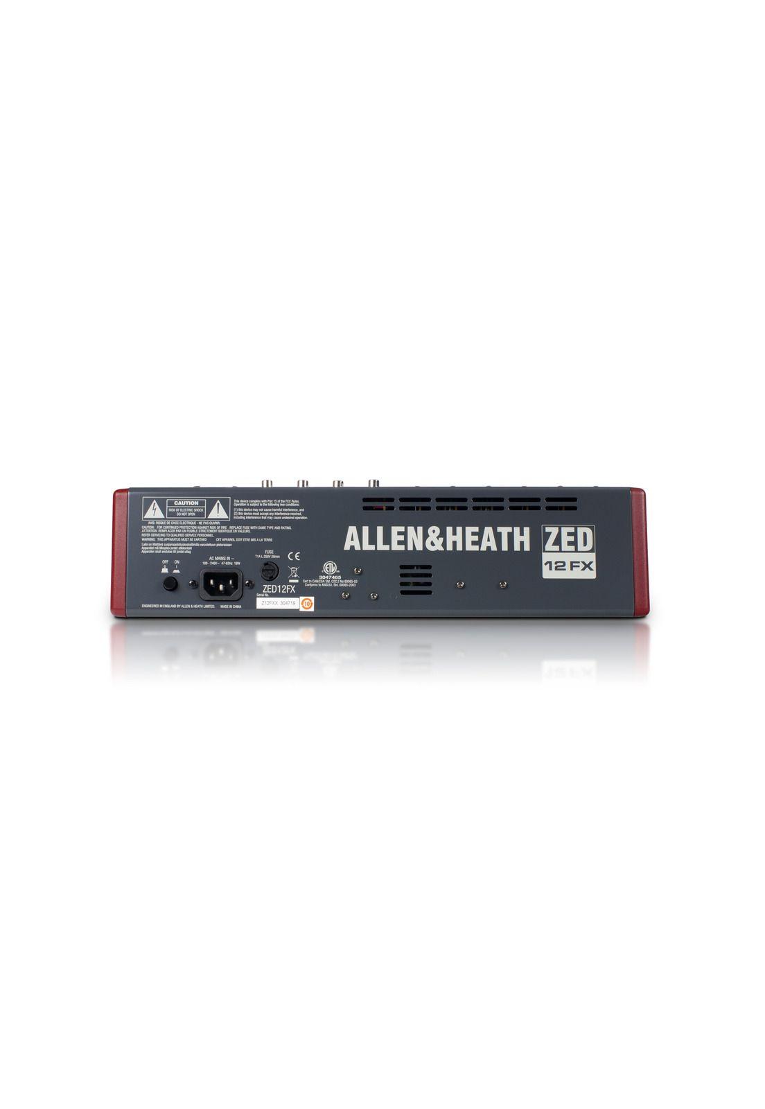 Mixer Allen & Heath ZED12FX usb con efectos-2