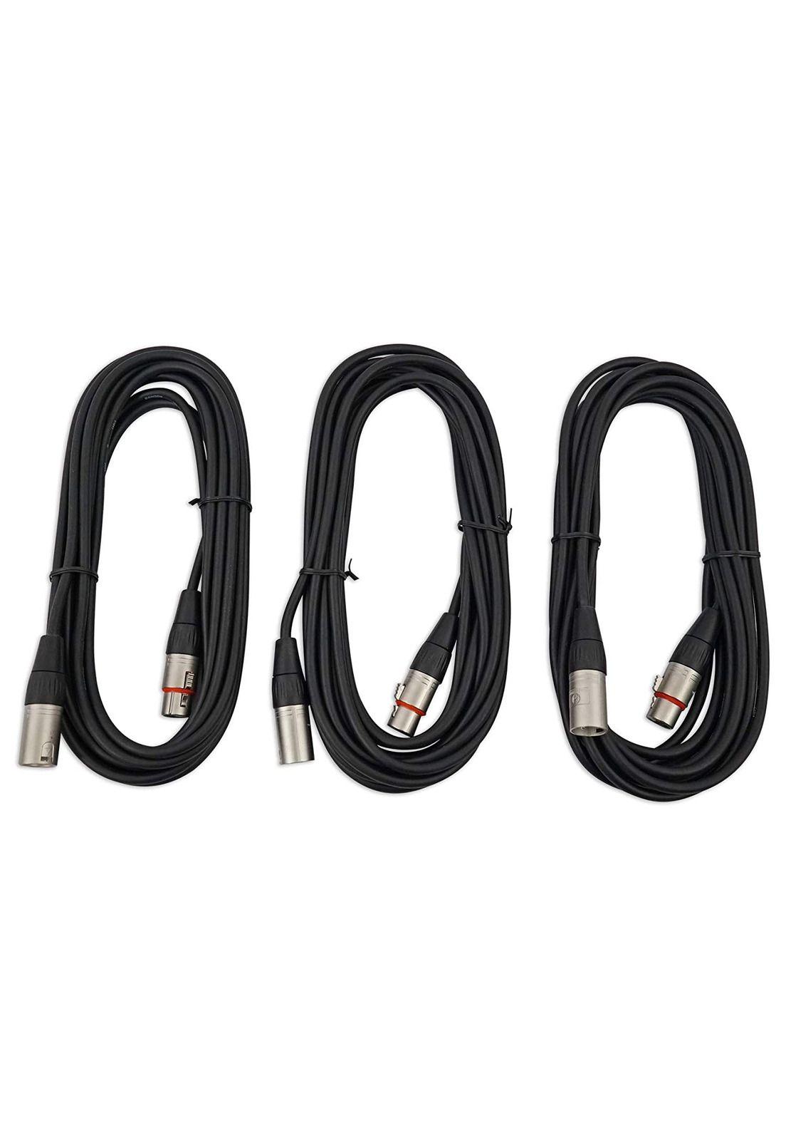 Pack de 3 cables para micrófono Samson MC18 XLR-2
