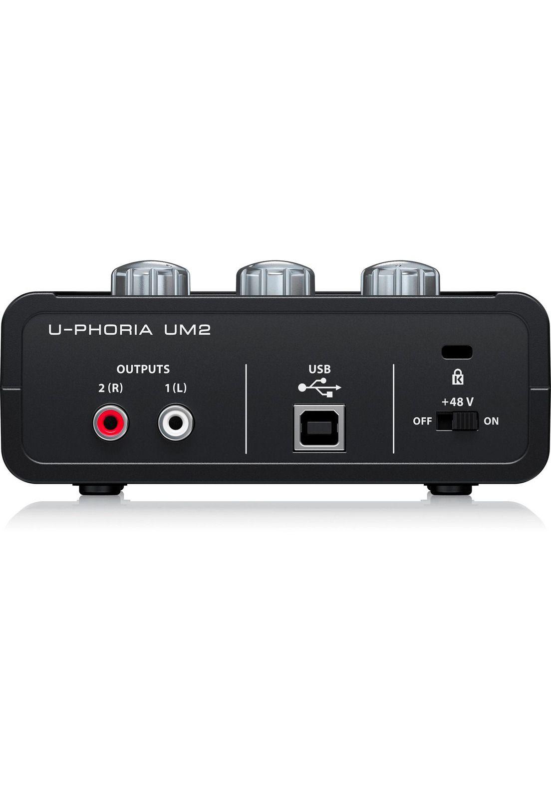 Interfaz de Audio Behringer U-Phoria UM2 USB 2X2 48KHZ 16BIT-3