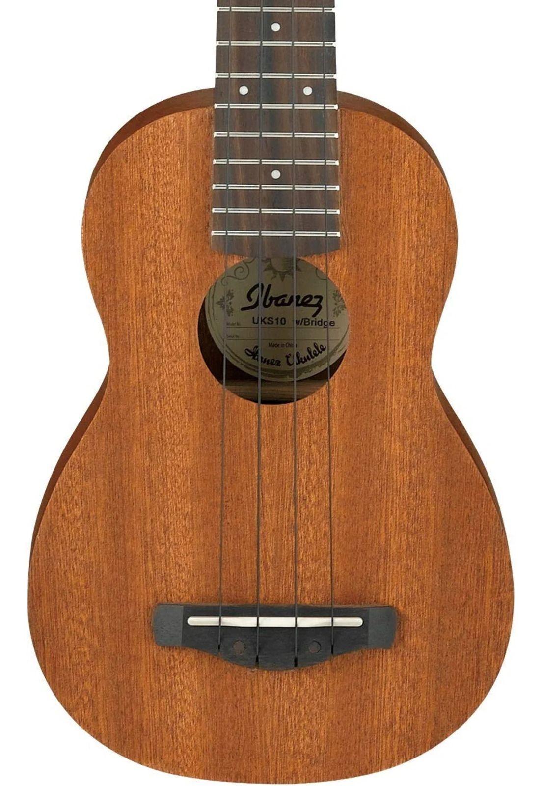 Ukelele Acústico Soprano Ibanez UKS10 con Funda-1