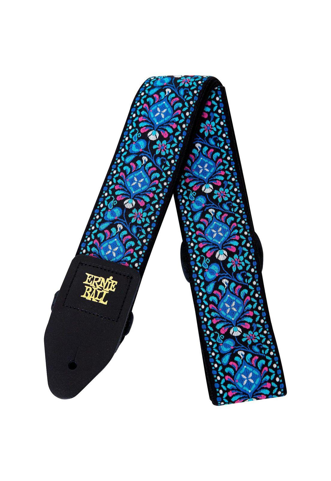 Correa para guitarra Ernie Ball P04097 Indigo Orchid Jacquard-0