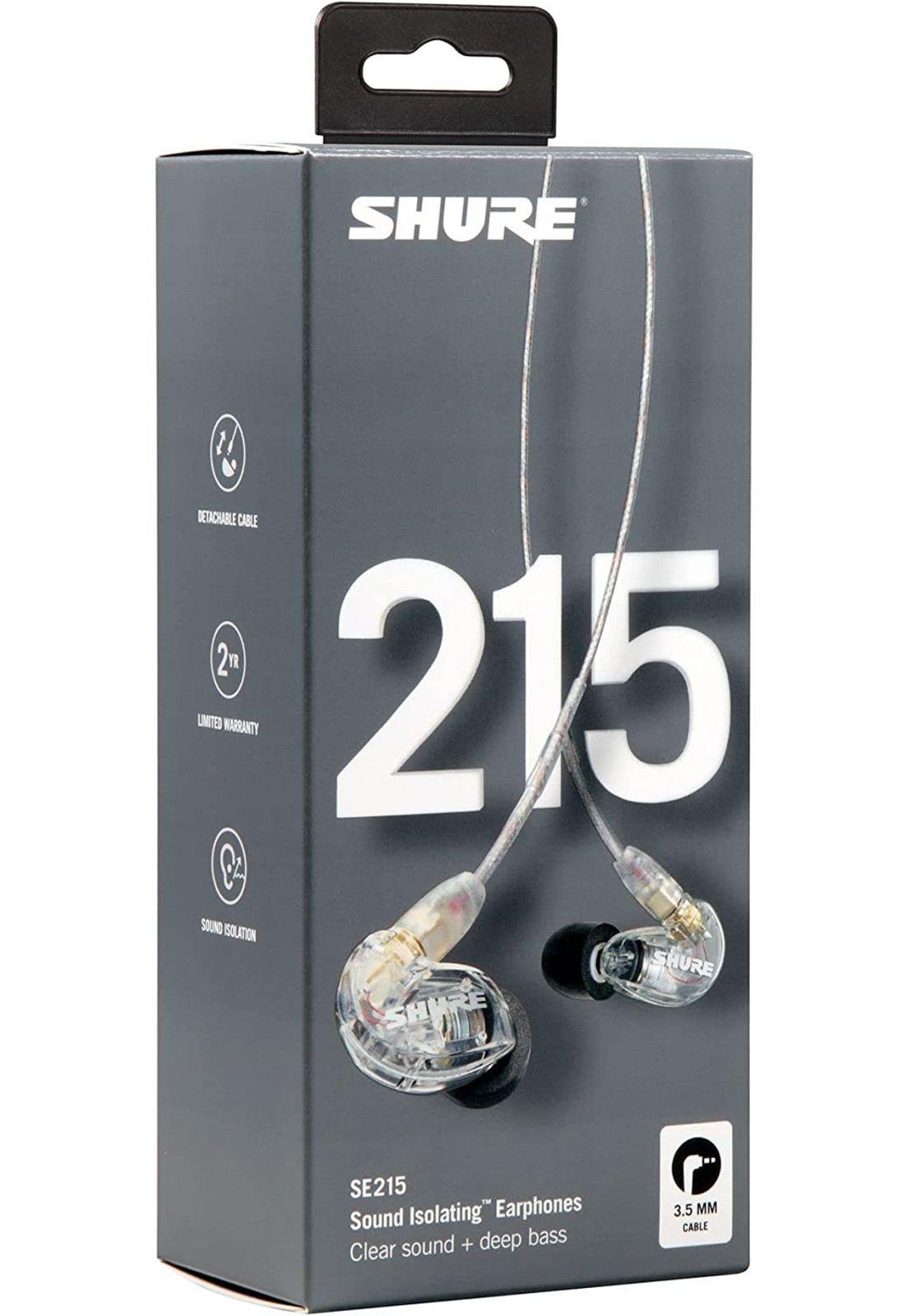 Audífonos para monitoreo In Ear Shure SE215CL Originales-0