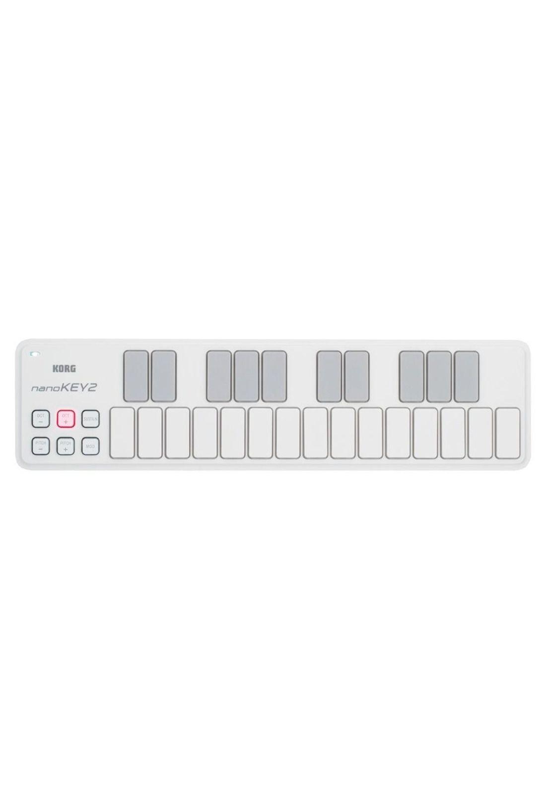 Controlador MIDI Korg NANOKEY2 color blanco (WH)-0
