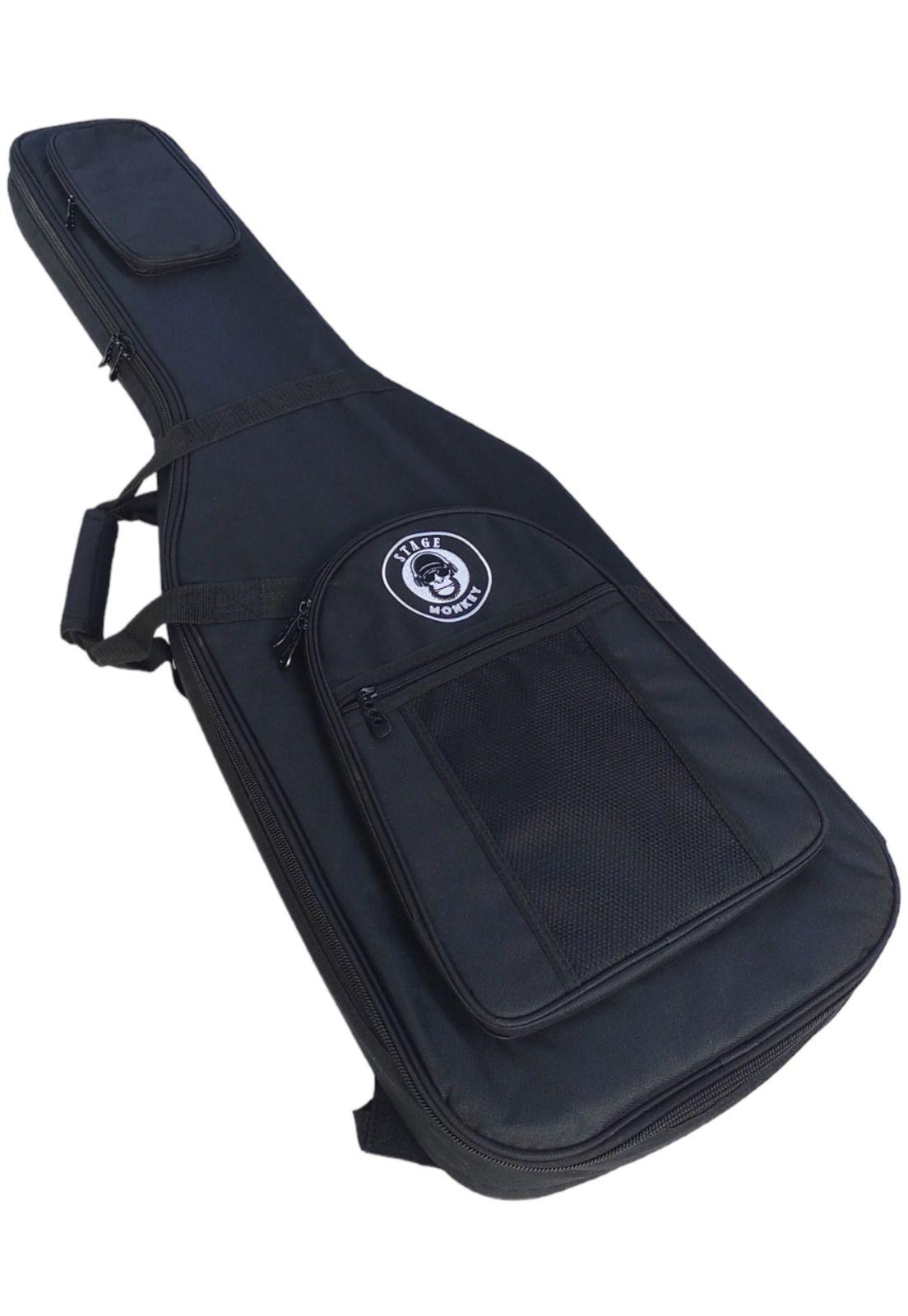 Funda Semirígida Acolchada para Bajo Eléctrico Negra-8