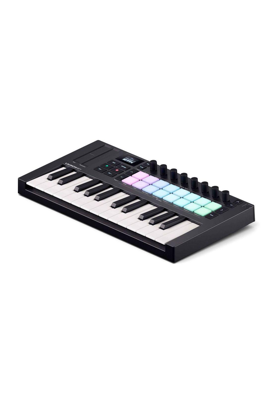 Controlador midi Novation Launchkey Mini 25 MK4 16 Pads USB-2