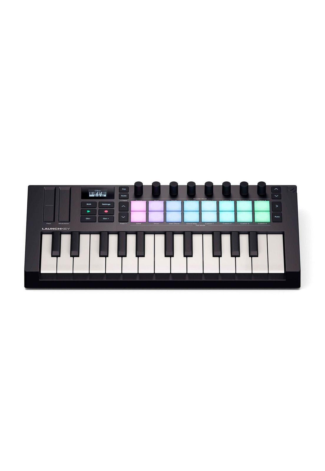 Controlador midi Novation Launchkey Mini 25 MK4 16 Pads USB-5