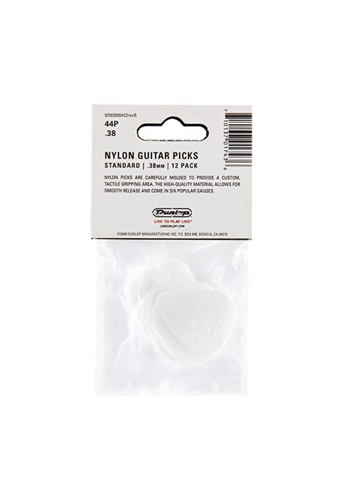 Pack de 12 uñetas Dunlop 44P.38 Nylon Standard-4