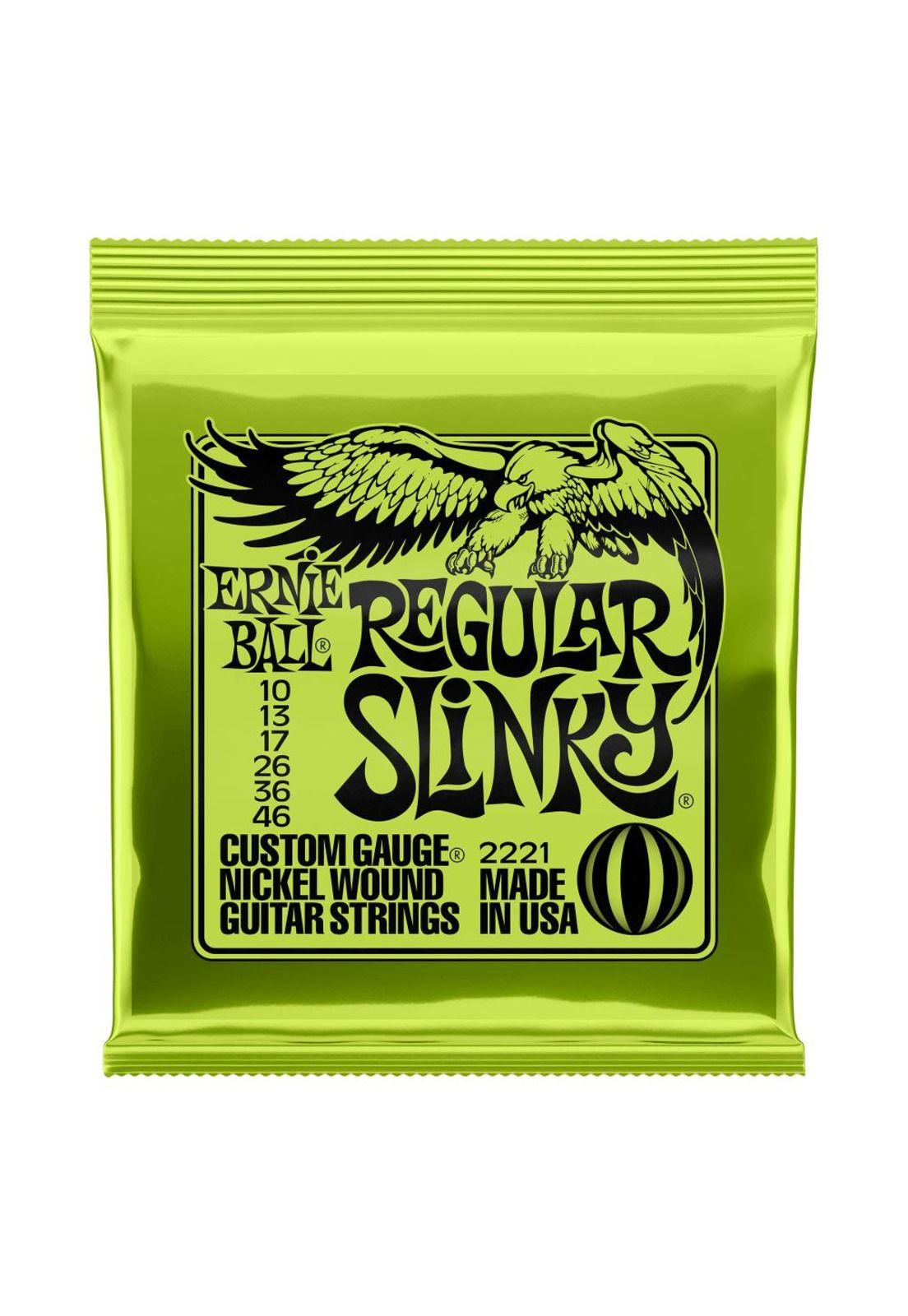 Set Cuerdas guitarra eléctrica 010 Ernie Ball 2221 Regular-0