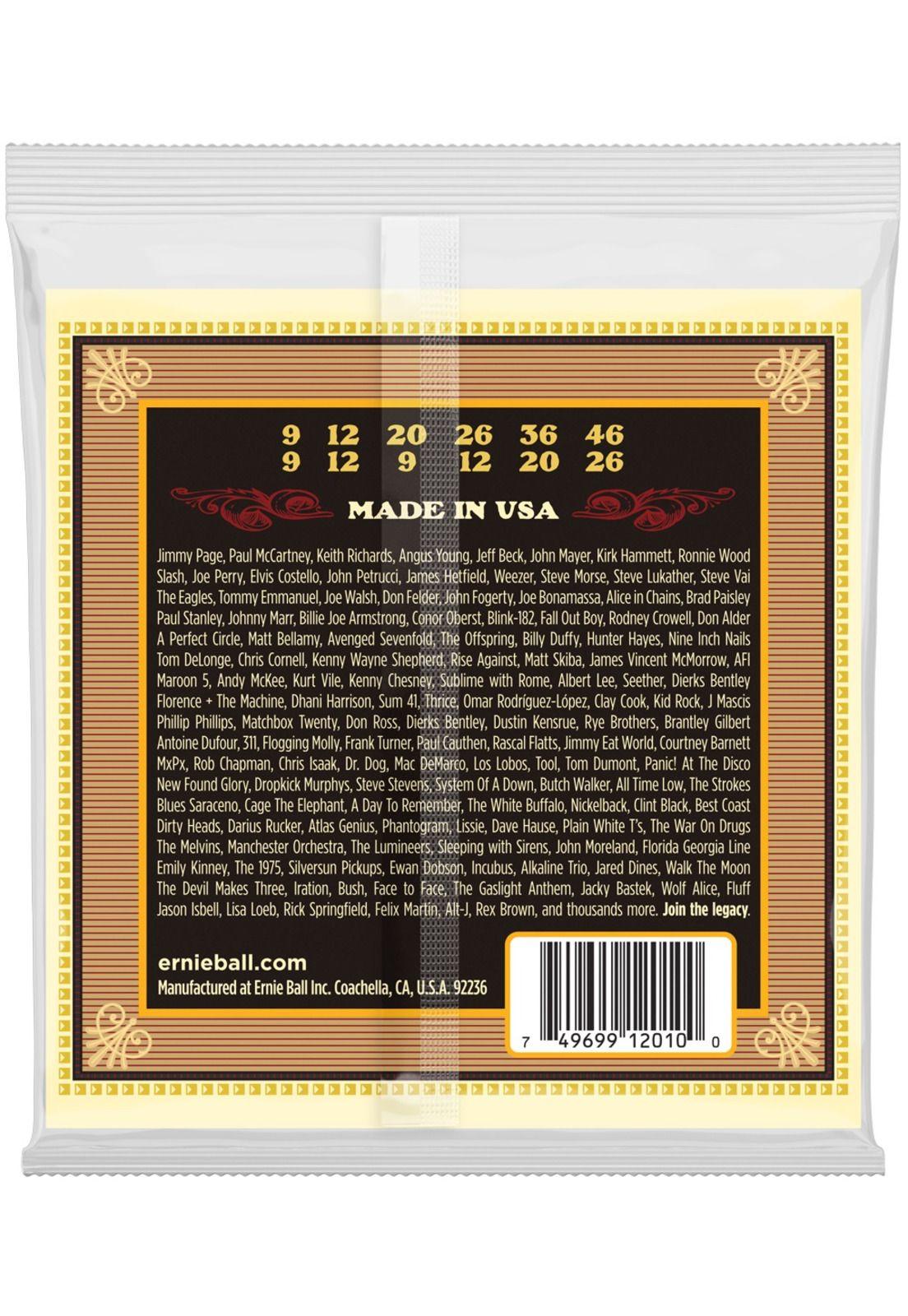 Cuerdas guitarra folk Ernie Ball 2010 ERTHWD 12ST LIGHT-1