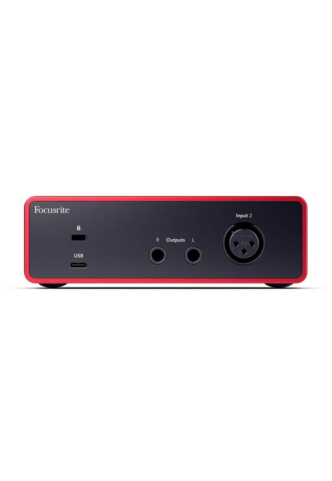 Interfaz de audio Focusrite Scarlett Solo 4th Gen 192khz 24b-2