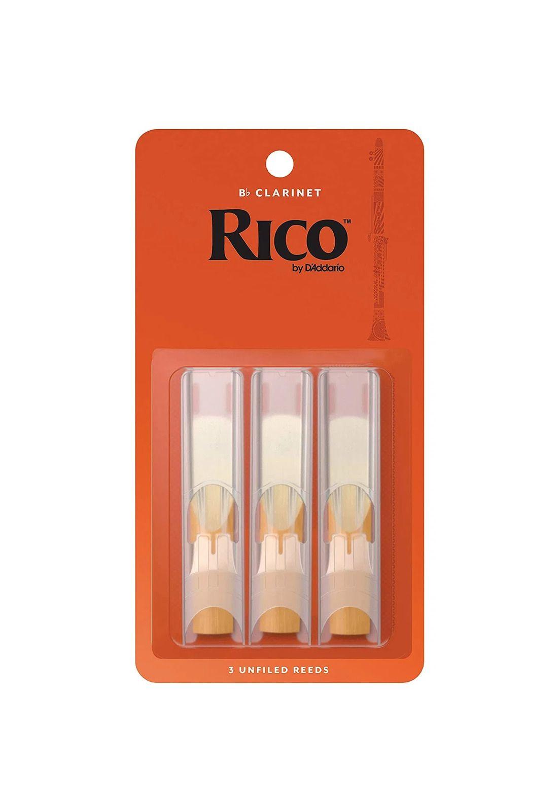 Caja de 3 cañas Rico RCA0325 Clarinete en SIb medida 25-0