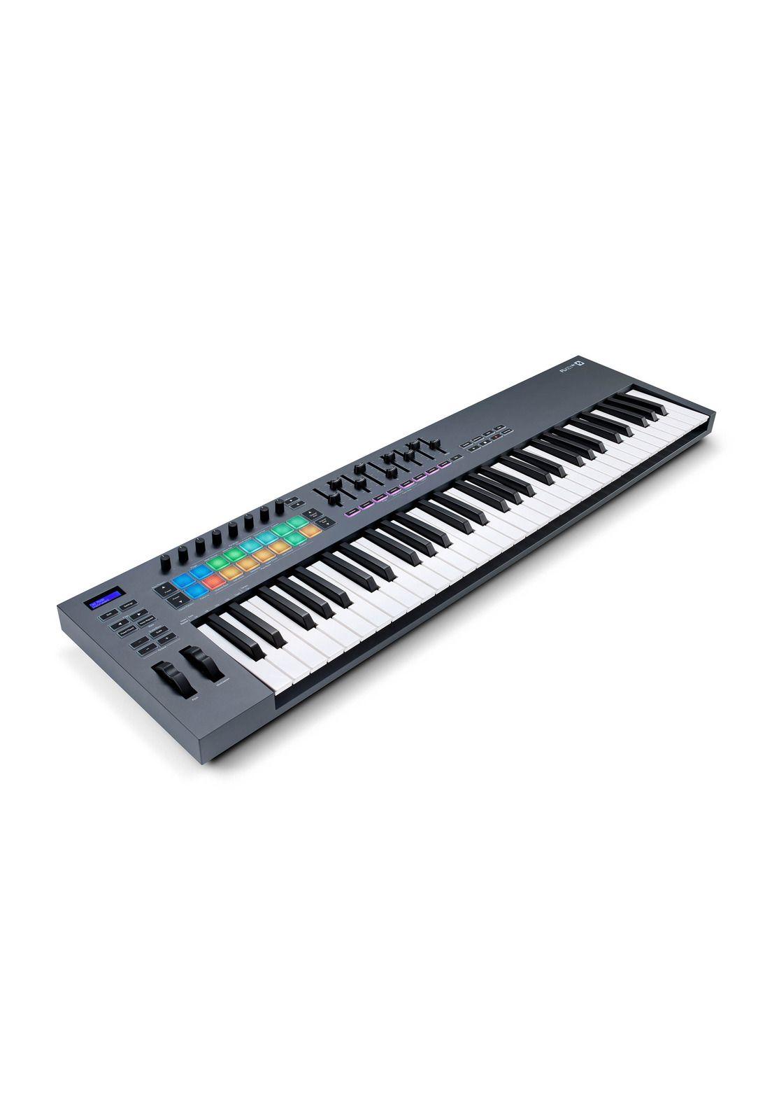 Controlador midi Novation Flkey 61 Teclas 16 Pads 9 Faders-2